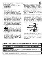 Предварительный просмотр 3 страницы Hitachi 32HDX60 Operating Manual
