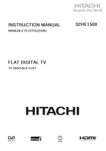 Preview for 1 page of Hitachi 32HE1005 Instruction Manual