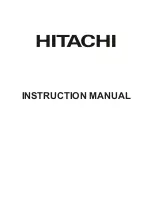 Предварительный просмотр 1 страницы Hitachi 32HE2200 Instruction Manual