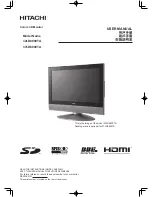 Hitachi 32LD8800TA User Manual preview