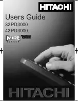 Preview for 1 page of Hitachi 32PD3000 User Manual