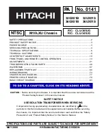 Preview for 1 page of Hitachi 32UX01S Service Manual