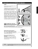 Предварительный просмотр 7 страницы Hitachi 37HLX99 - LCD Direct View TV Operating Manual