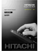 Hitachi 37LD8D20U Instructions For Use Manual preview