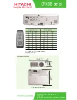 Preview for 2 page of Hitachi 3LCD CP-X605 Specifications