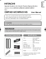 Предварительный просмотр 61 страницы Hitachi 42EDT41 - 42" Plasma TV User Manual