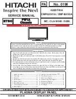 Hitachi 42EDT41A Service Manual preview