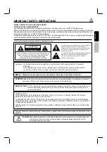 Предварительный просмотр 2 страницы Hitachi 42HDM12 Operating Manual