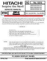 Hitachi 42HDS52A/DW1-UB Service Manual предпросмотр