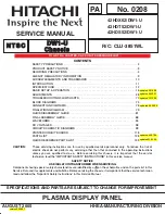 Preview for 11 page of Hitachi 42HDS52A Service Manual