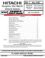 Hitachi 42HDT51M Service Manual предпросмотр