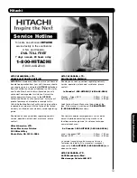 Preview for 101 page of Hitachi 42HDX62A Online Manual