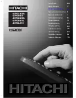 Hitachi 42PD3200A User Manual preview