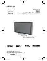 Hitachi 42PD8900TA User Manual preview