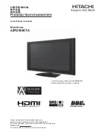 Предварительный просмотр 1 страницы Hitachi 42PD9500TA User Manual