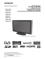 Hitachi 42PD9700C User Manual preview