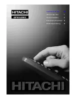 Hitachi 42PMA225EZ Instructions For Use Manual предпросмотр