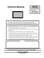 Preview for 1 page of Hitachi 42PMA300EZ Service Manual