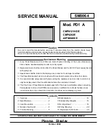 Hitachi 42PMA400E Service Manual preview