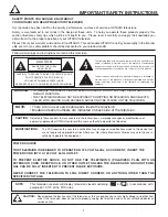 Preview for 2 page of Hitachi 42V710 - 42" Rear Projection TV Operating Manual