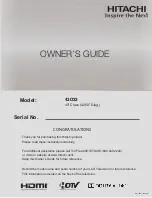 Hitachi 43D33 Owner'S Manual preview