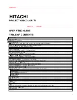 Hitachi 46GX01B Operating Manual preview