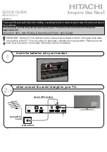 Hitachi 49HK6T74U Quick Manual preview