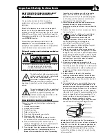 Предварительный просмотр 2 страницы Hitachi 50C20 - LCD Projection TV Operating Manual