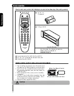 Предварительный просмотр 4 страницы Hitachi 50C20 - LCD Projection TV Operating Manual