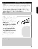 Предварительный просмотр 5 страницы Hitachi 50C20 - LCD Projection TV Operating Manual