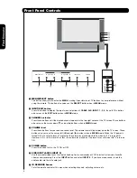 Предварительный просмотр 8 страницы Hitachi 50C20 - LCD Projection TV Operating Manual