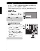 Предварительный просмотр 16 страницы Hitachi 50C20 - LCD Projection TV Operating Manual