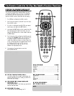 Предварительный просмотр 29 страницы Hitachi 50C20 - LCD Projection TV Operating Manual