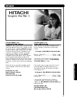 Предварительный просмотр 63 страницы Hitachi 50C20 - LCD Projection TV Operating Manual