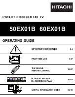 Hitachi 50EX01B Operating Manual preview