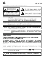 Preview for 2 page of Hitachi 50EX01B Operating Manual