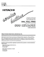 Предварительный просмотр 42 страницы Hitachi 50EX12B Operating Manual