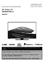 Hitachi 50HAK6150U Instruction Manual предпросмотр