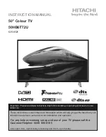 Preview for 1 page of Hitachi 50HB6T72U Instruction Manual