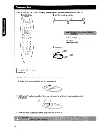 Предварительный просмотр 4 страницы Hitachi 50HDA39 - 50" Plasma TV Operating Manual