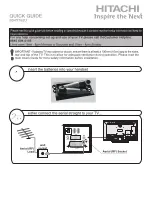 Hitachi 50HYT62U Quick Manual preview