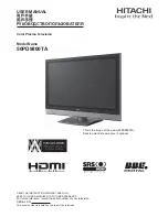 Hitachi 50PD9800TA User Manual preview