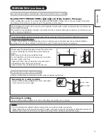 Предварительный просмотр 15 страницы Hitachi 50PD9800TA User Manual