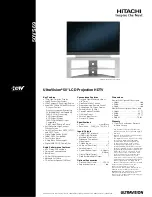 Preview for 1 page of Hitachi 50VS69A Specifications