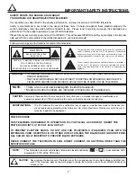 Preview for 2 page of Hitachi 50VX915 - LCD Projection TV Operating Manual