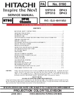 Preview for 1 page of Hitachi 51F510 DP43 Service Manual