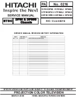 Preview for 1 page of Hitachi 51F59A Service Manual