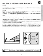 Предварительный просмотр 5 страницы Hitachi 51G500S Operating Manual