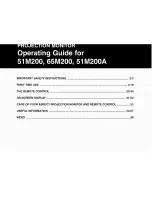 Hitachi 51M200 Operating Manual preview