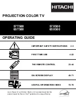 Hitachi 51S500 Operating Manual preview